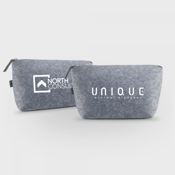 Trousse de toilette en feutre Eco RPET