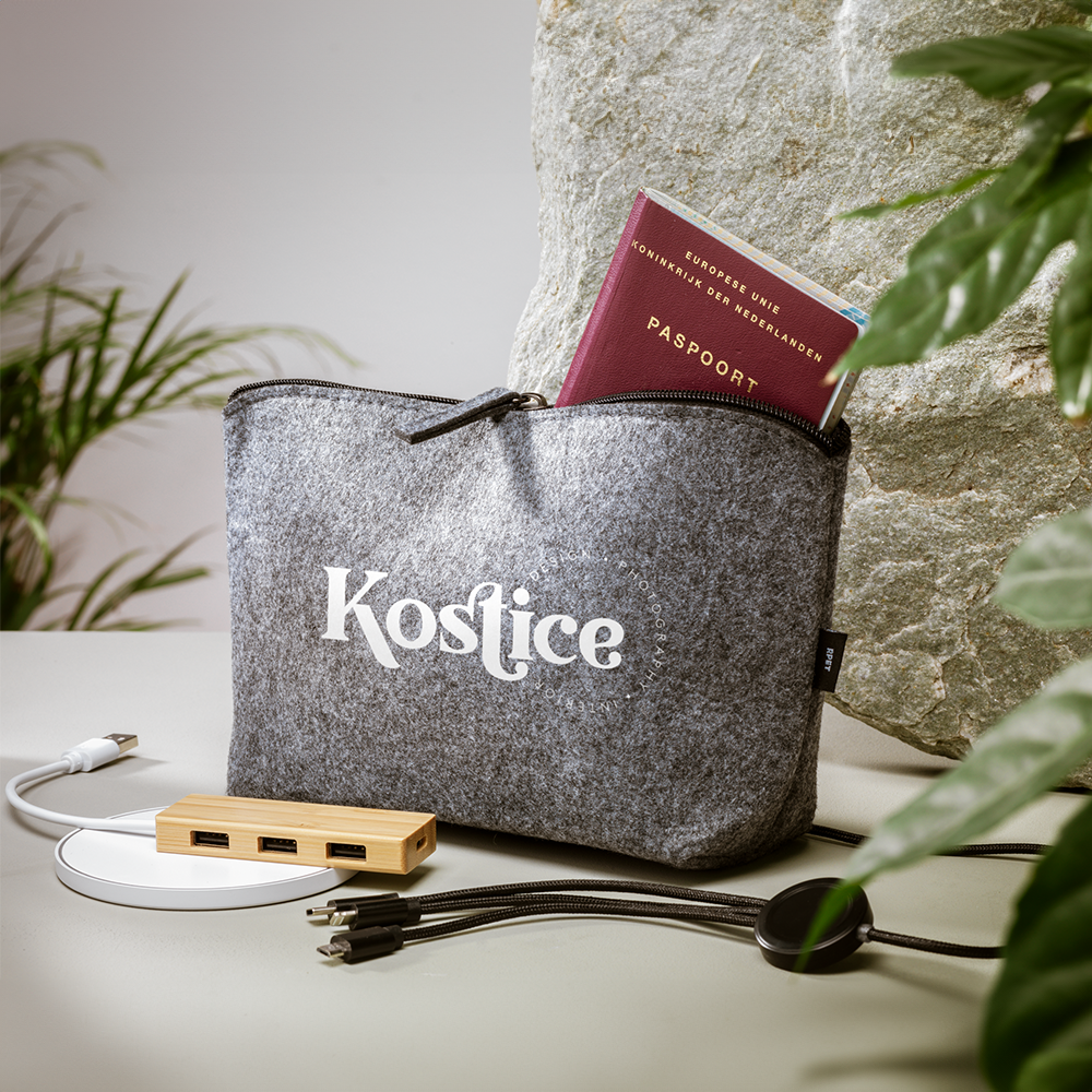 Trousse de toilette en feutre Eco RPET – Image 3