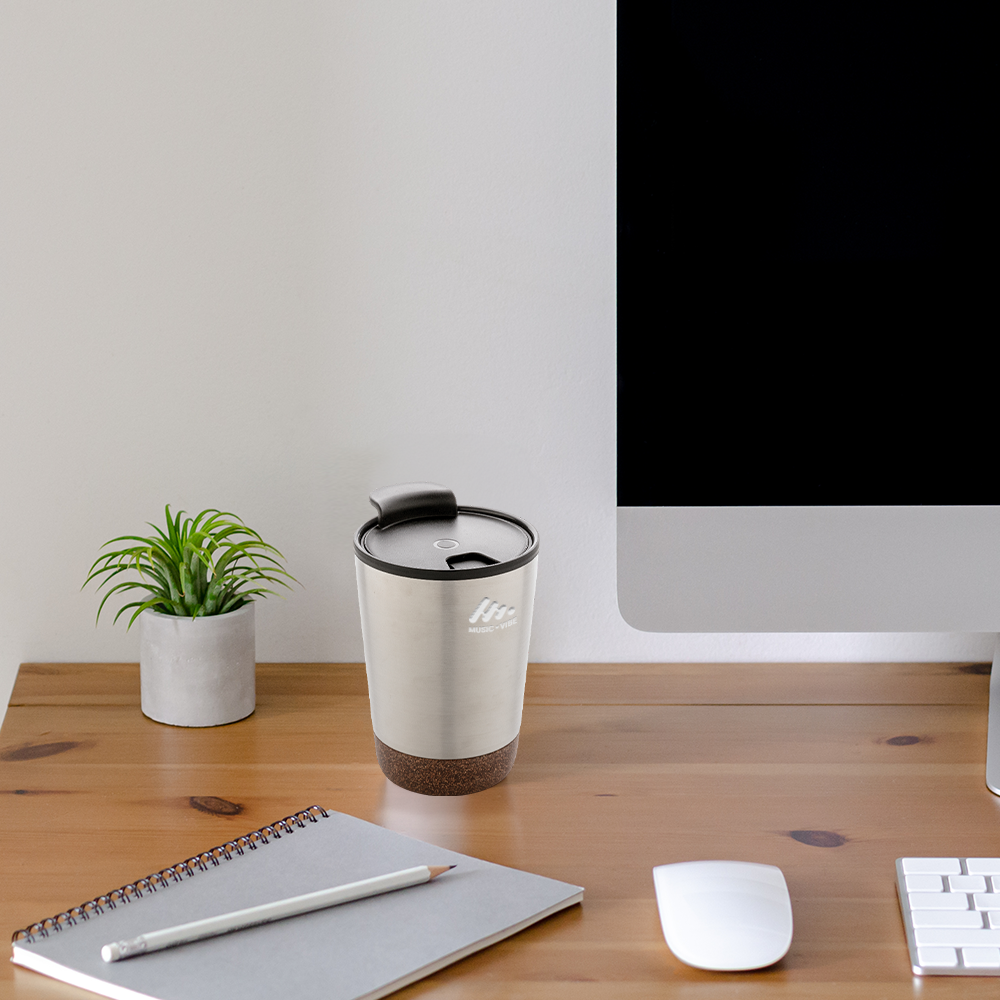 Tasse à café en liège et en acier inoxydable GRS – Image 2