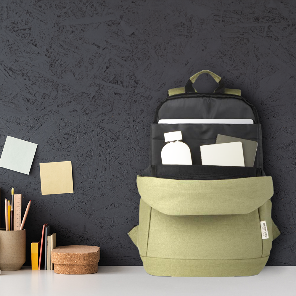 Joey sac à dos antivol pour ordinateur portable en toile recyclée GRS – Image 4