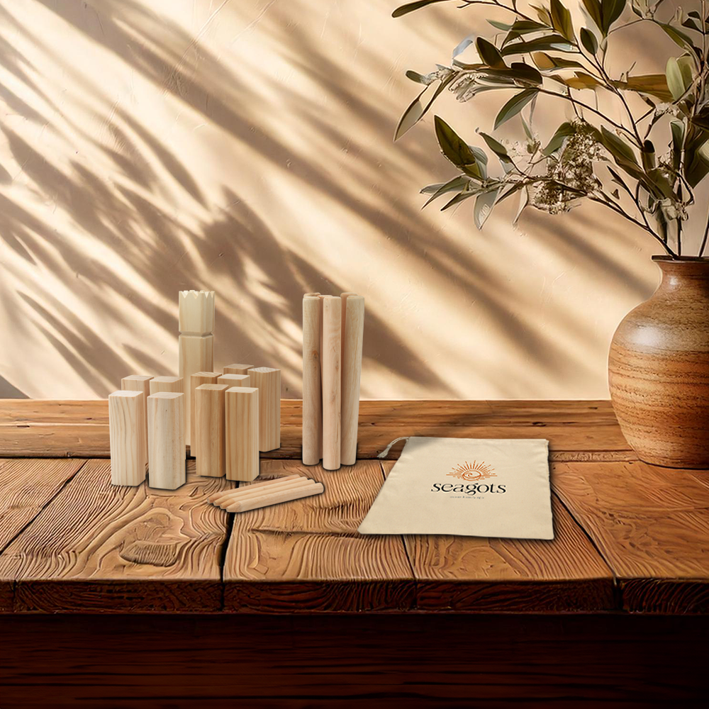 Jeu de Kubb en bois – Image 4