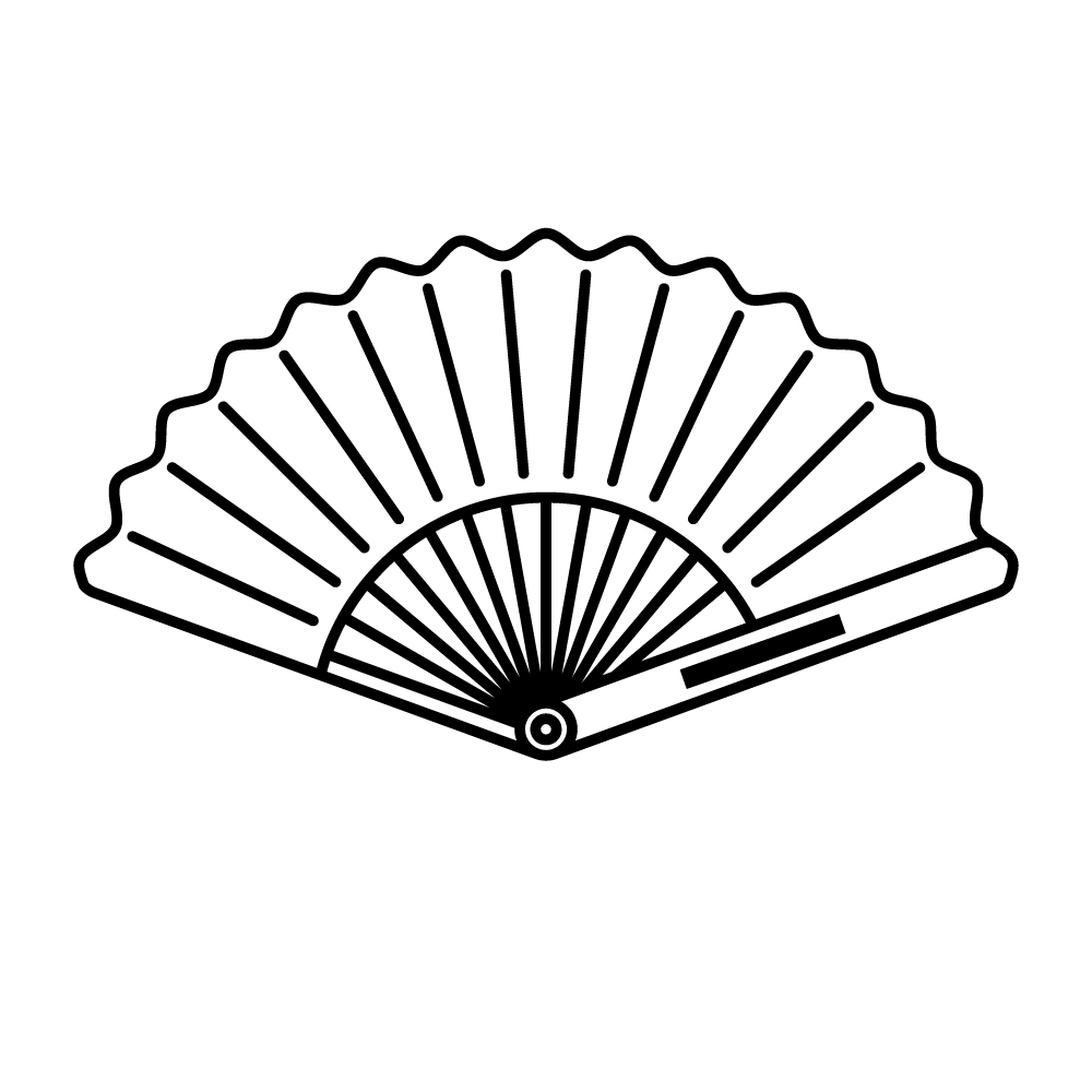 Eventail à main Manuela – Image 2