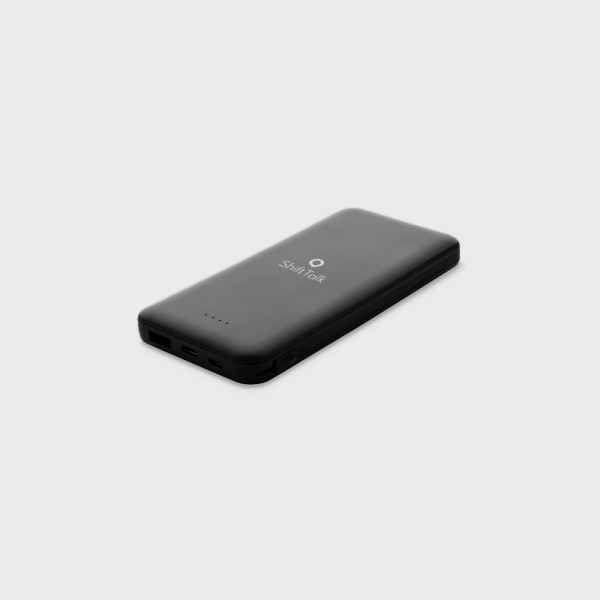 Batterie externe plastique recyclé RCS Lockhart 10000 mAh