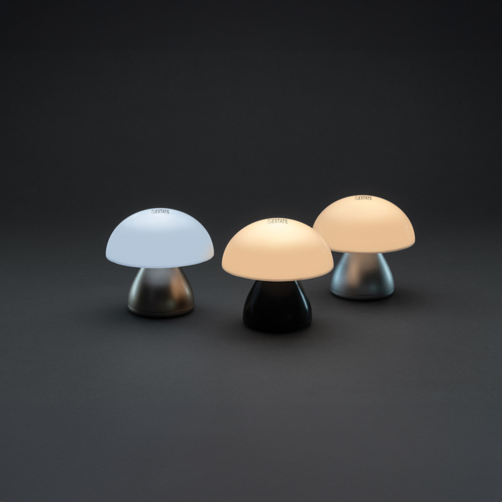 Lampe de table rechargeable USB en plastique recyclé luming RCS – Image 4