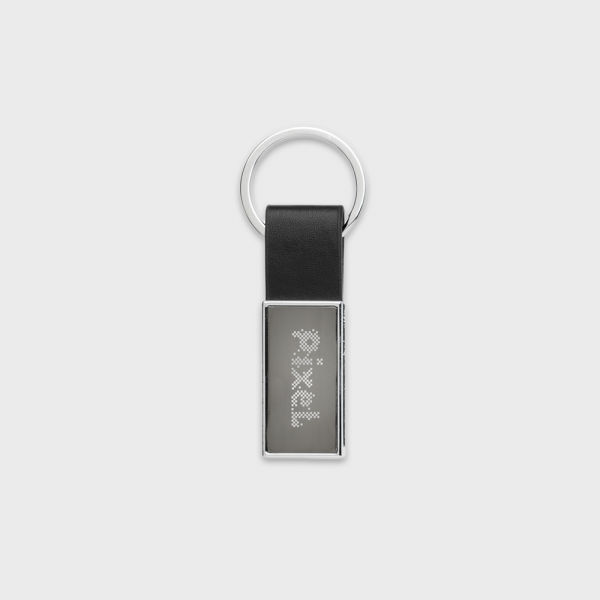 Porte-clés en PU luxe, alliage de zinc recyclé RCS