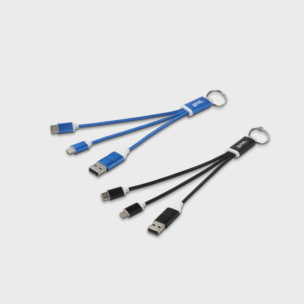 Câble de chargement porte-clés en aluminium recyclé – Image 3