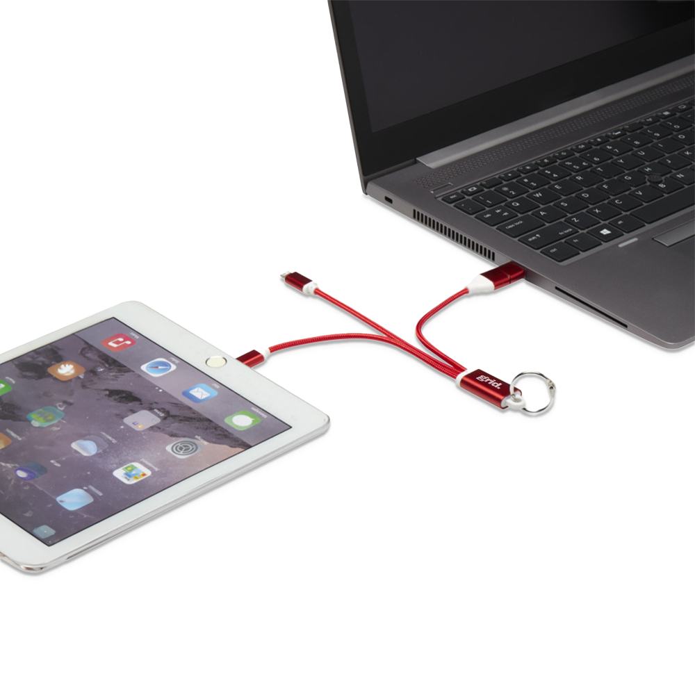 Câble de chargement porte-clés en aluminium recyclé – Image 4