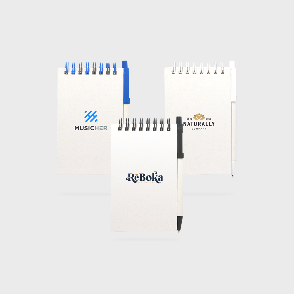 Carnet A6 en carton de lait recyclé avec stylo – Image 3
