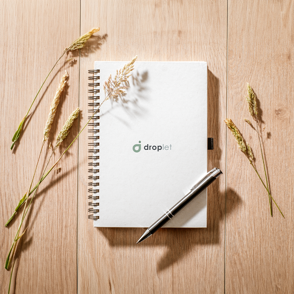 Cahier Wire-O en carton de lait recyclé A5 – Image 3