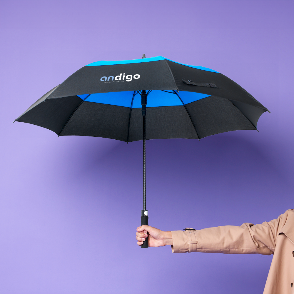 Parapluie à ouverture automatique bicolore – Image 4