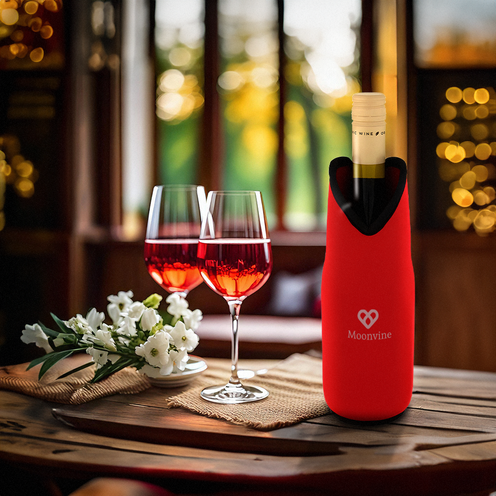 Pochette à vin en néoprène recyclé – Image 3