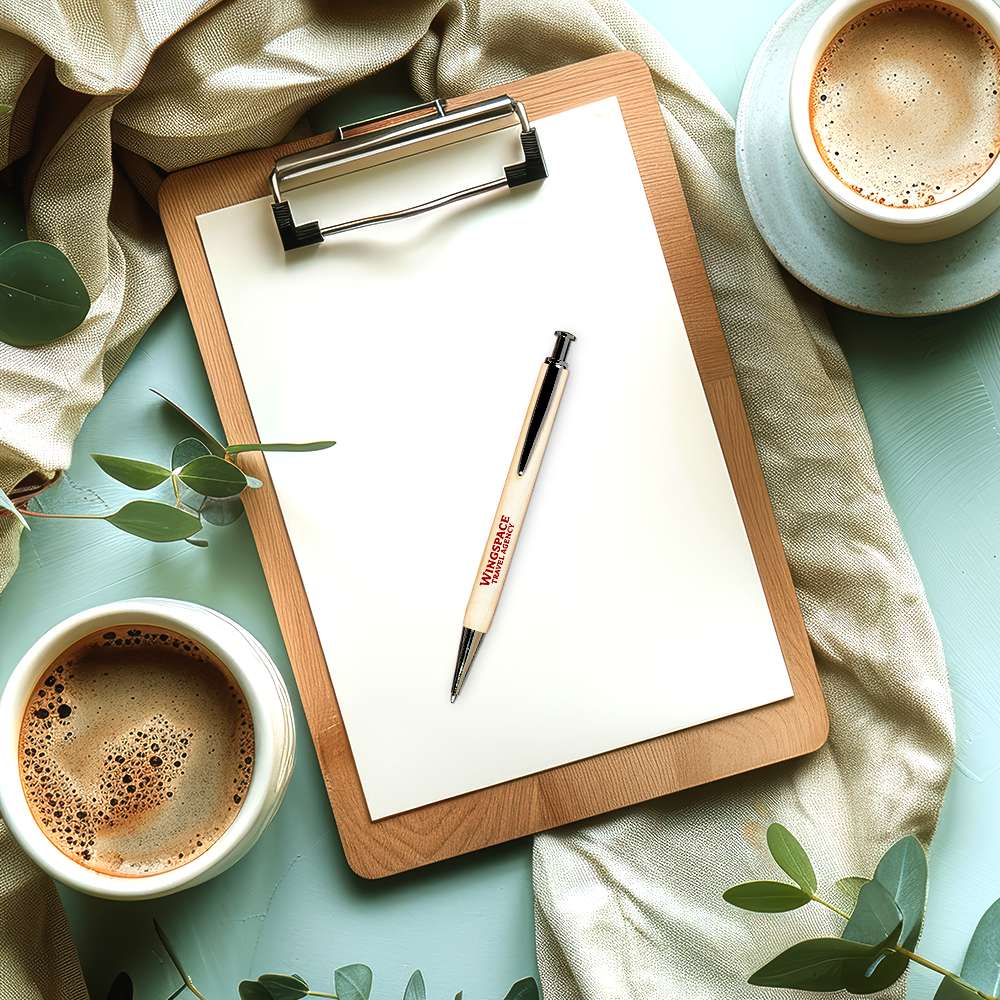 Stylo bille en bois de hêtre Nova – Image 3