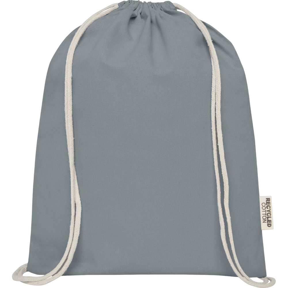 Sac à cordons en coton recyclé GRS Oregon – Image 9