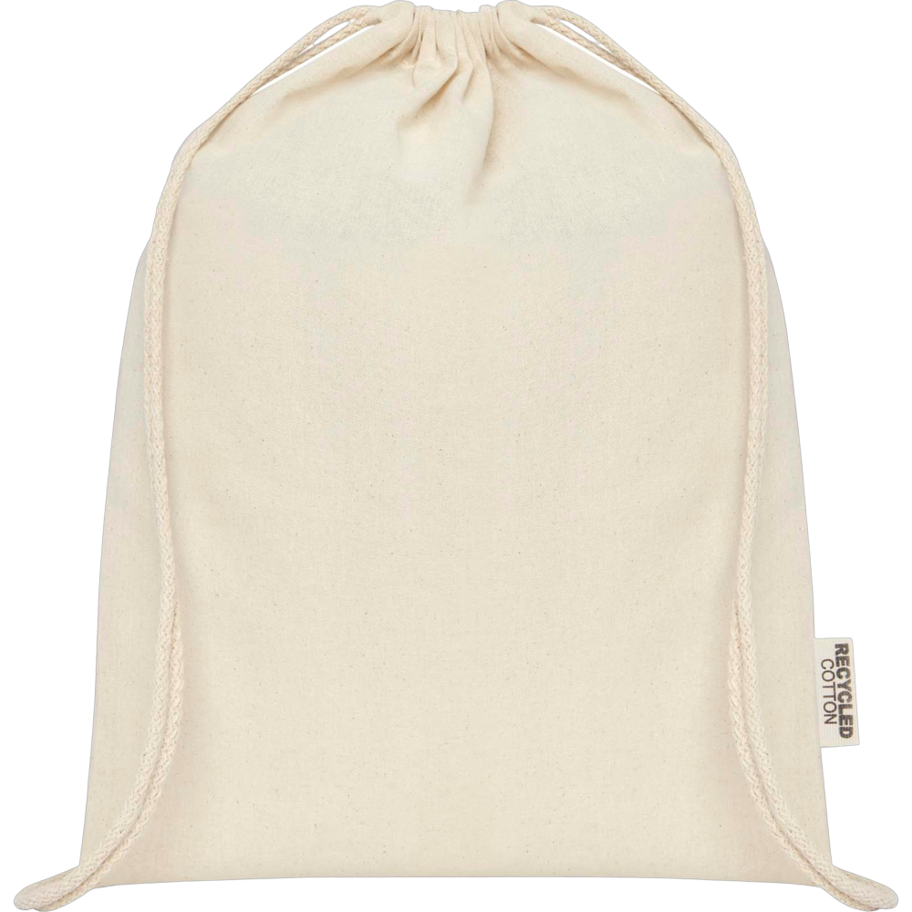 Sac à cordons en coton recyclé GRS Oregon – Image 5