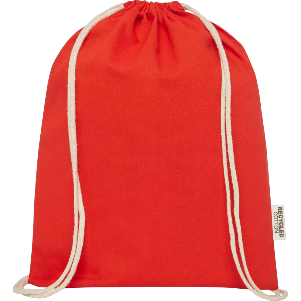 Sac à cordons en coton recyclé GRS Oregon – Image 8