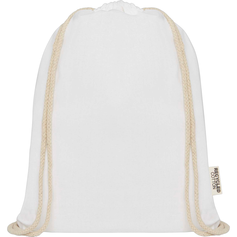 Sac à cordons en coton recyclé GRS Oregon – Image 10