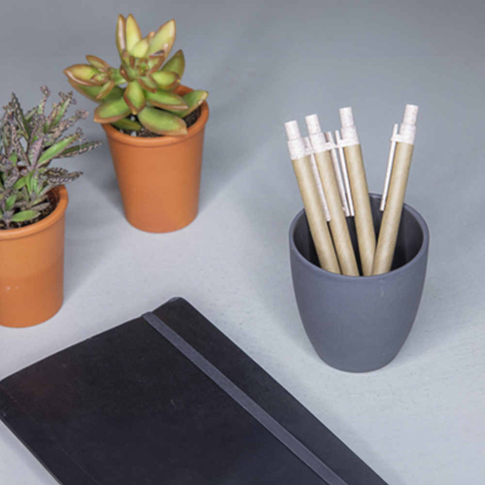 Stylo bille en papier recyclé et paille de blé – Image 3