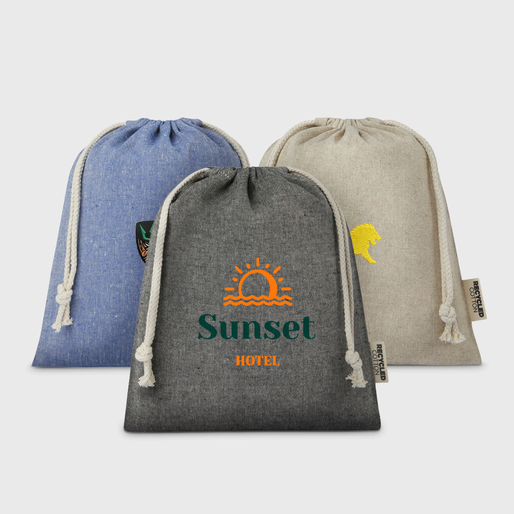 Sac Cadeau en Coton Recyclé GRS Pheebs Moyen | 25 x 30 cm – Image 2