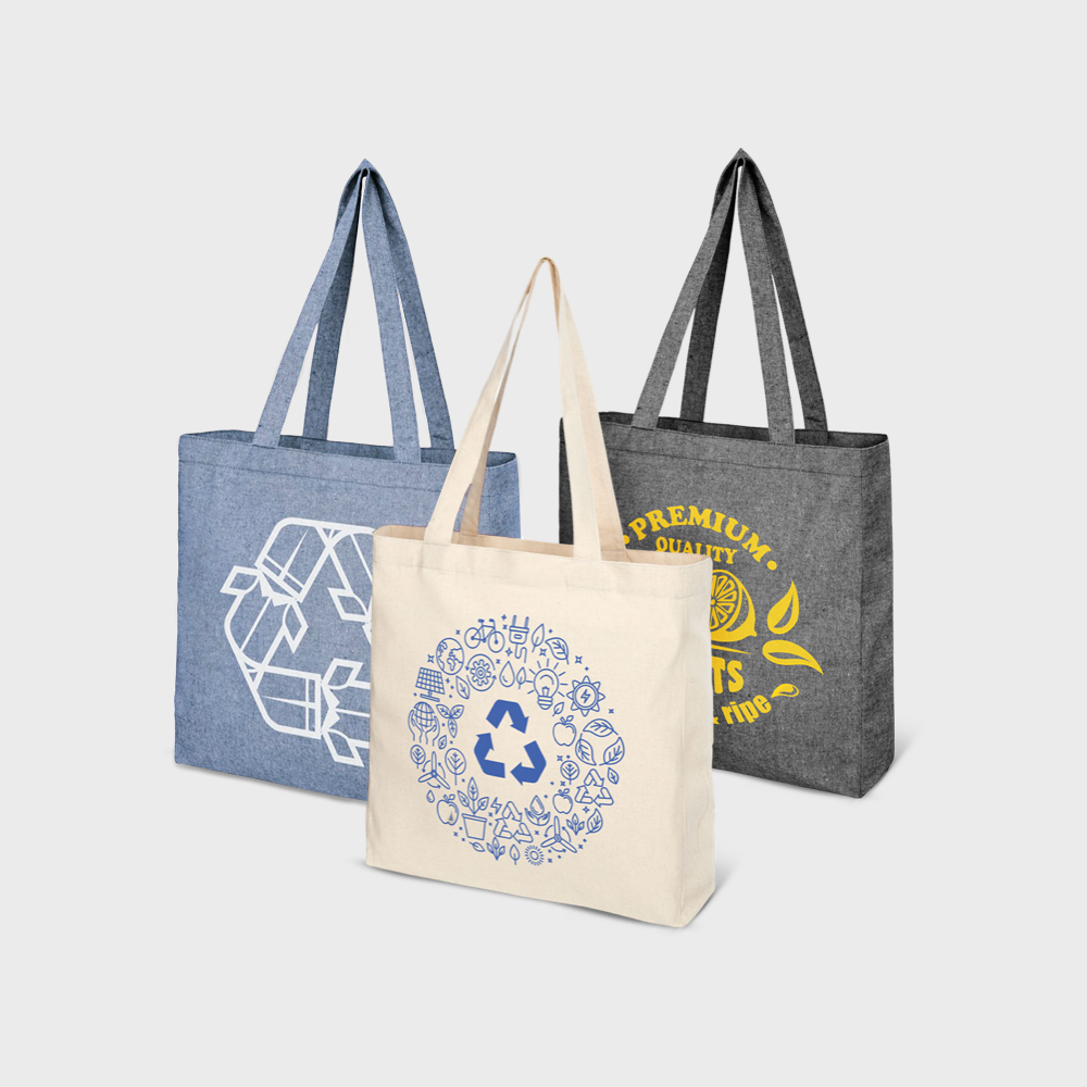 Sacs en coton à soufflet Pheebs recyclé 210g – Image 3