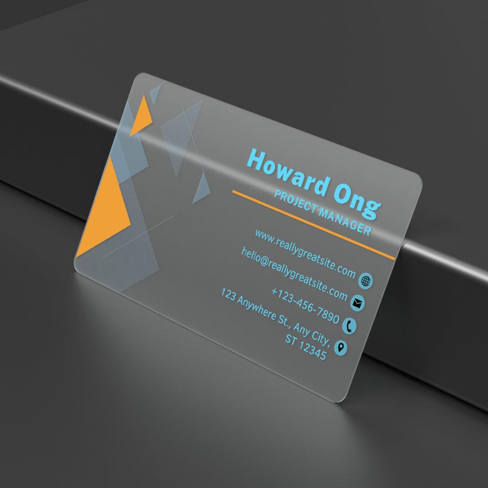 Cartes de visite PVC transparent – Image 3