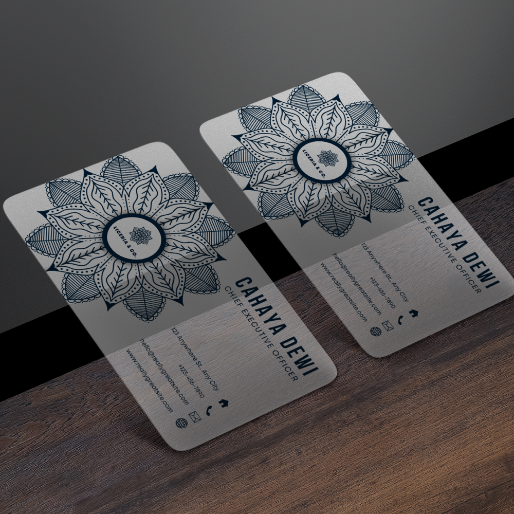 Cartes de visite PVC transparent – Image 6