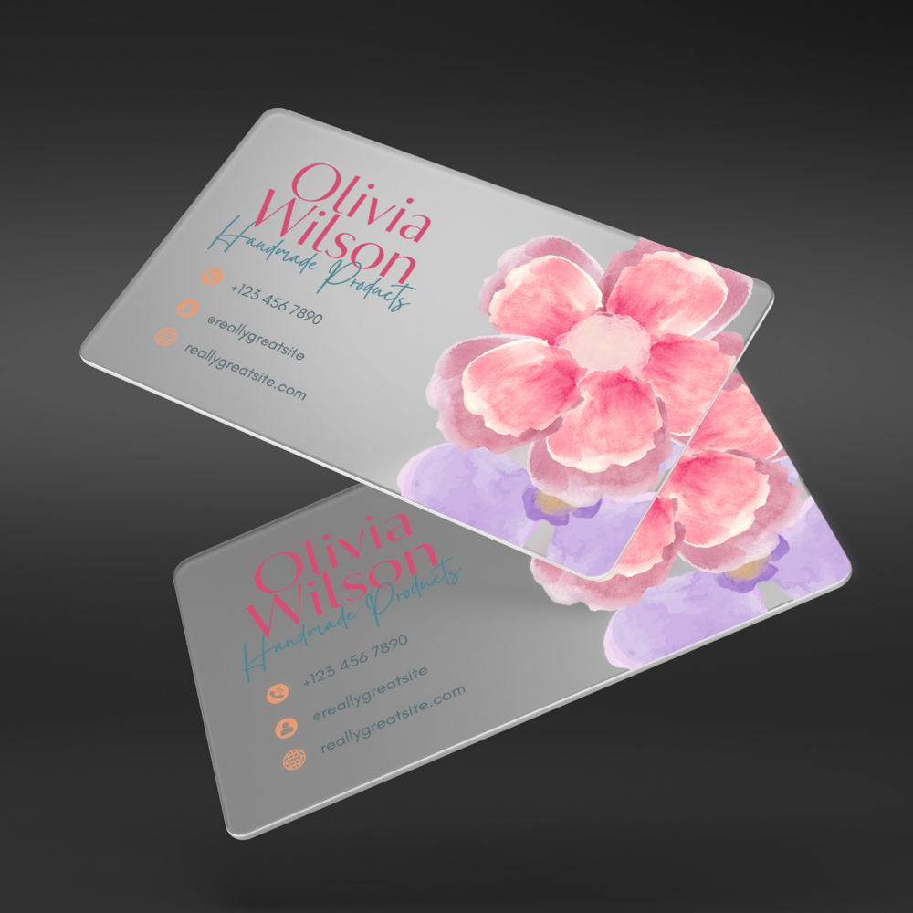 Cartes de visite PVC transparent – Image 4