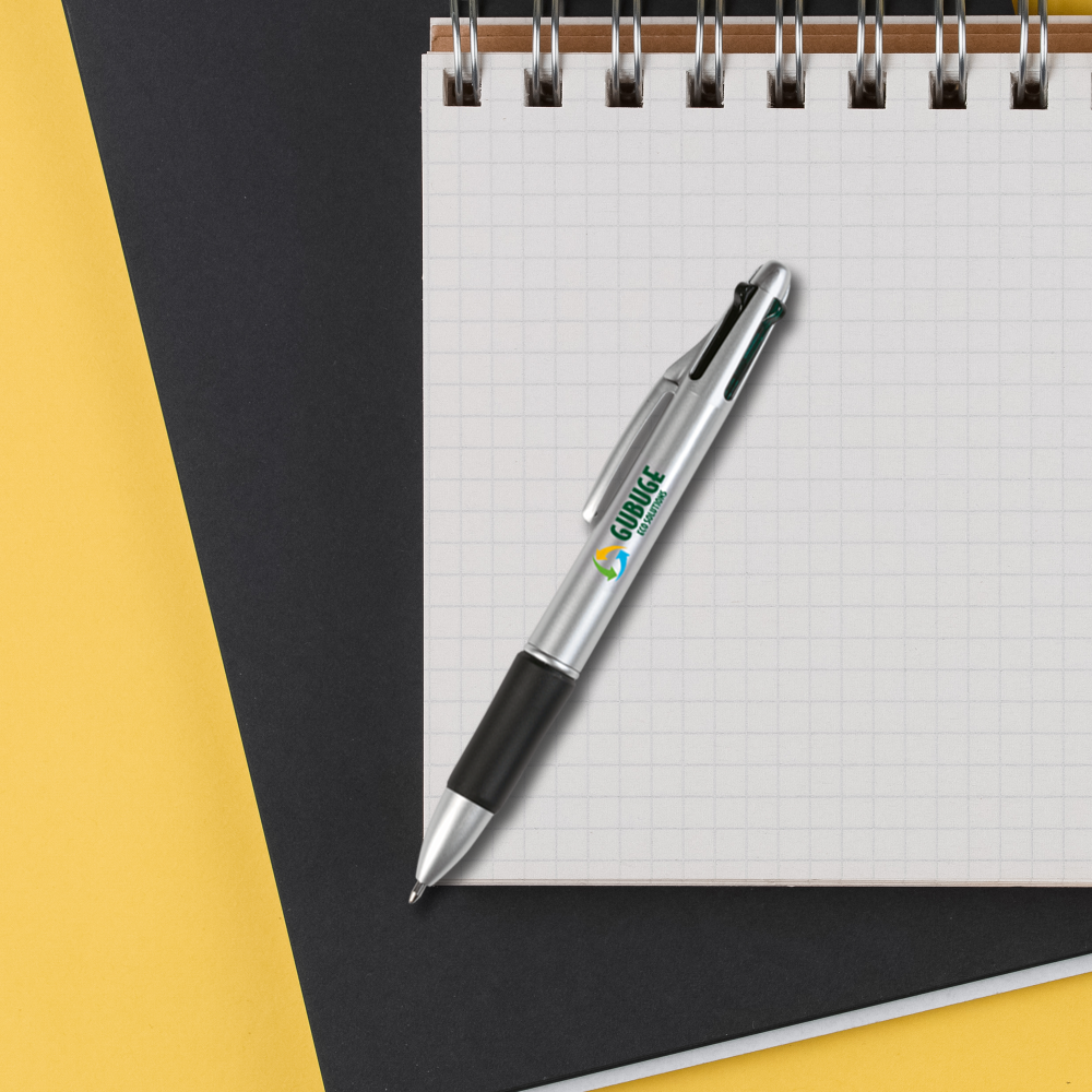 Stylo 4 couleurs grip antidérapant – Image 5