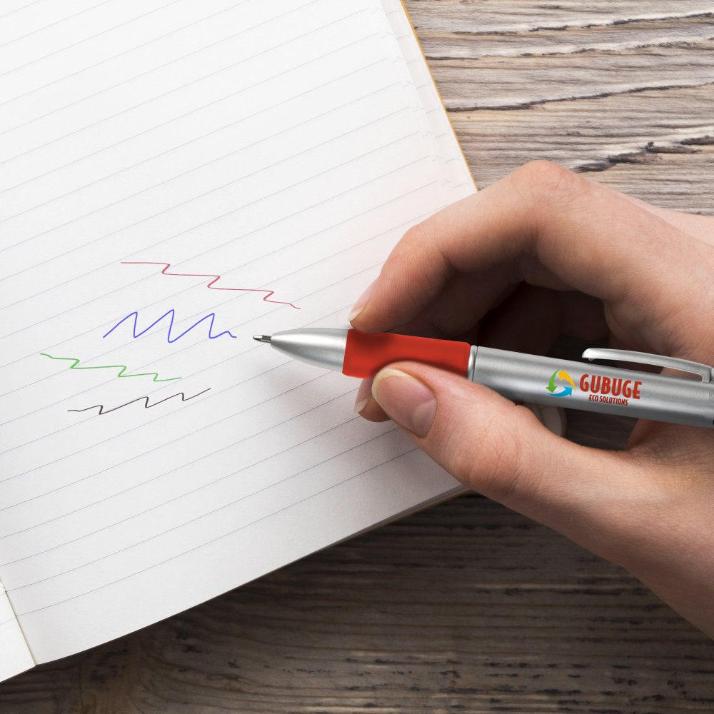 Stylo 4 couleurs grip antidérapant – Image 4