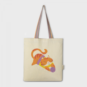 Sac tote en coton recyclé Rainbow