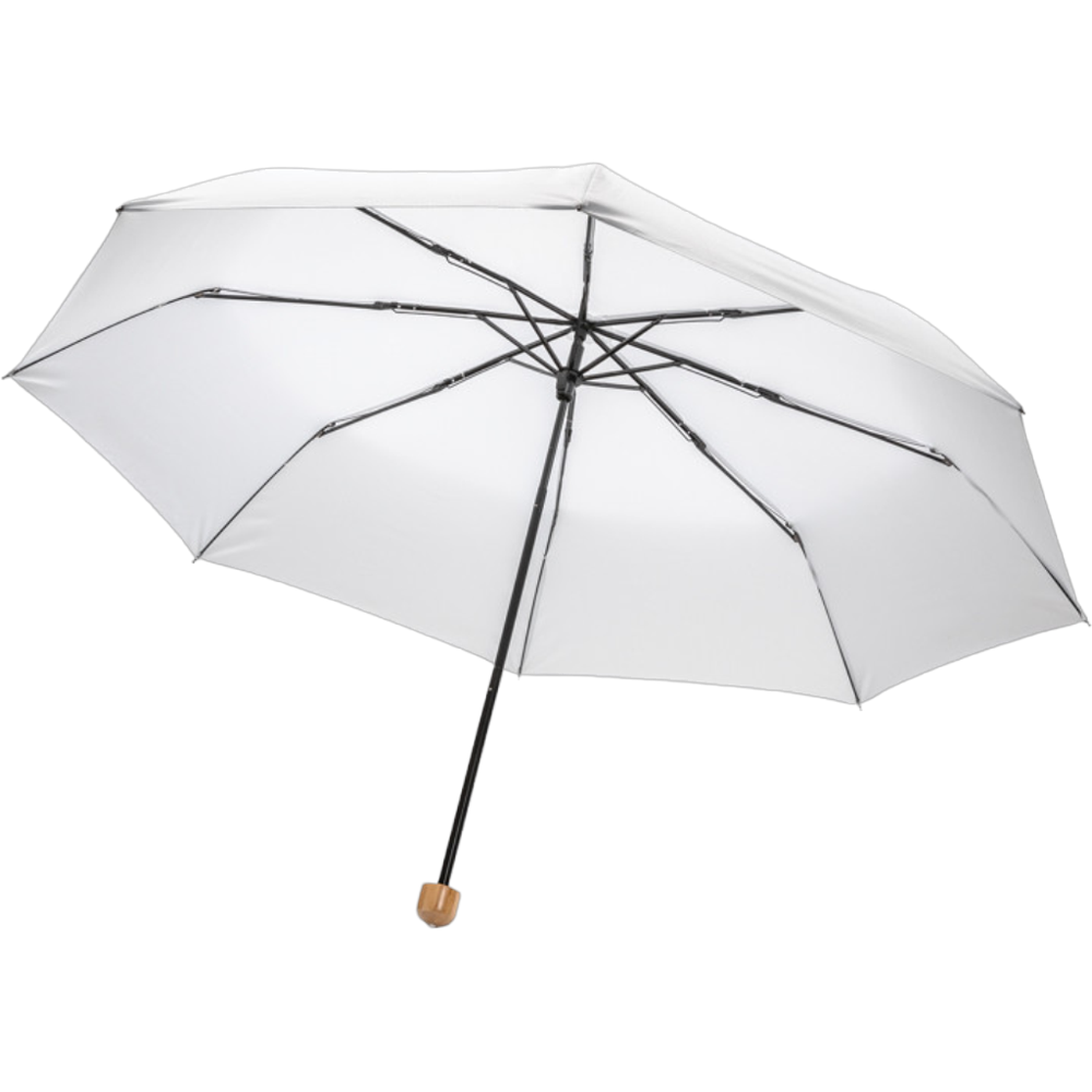 Mini parapluie RPET 190T poignée bambou Impact AWARE – Image 8