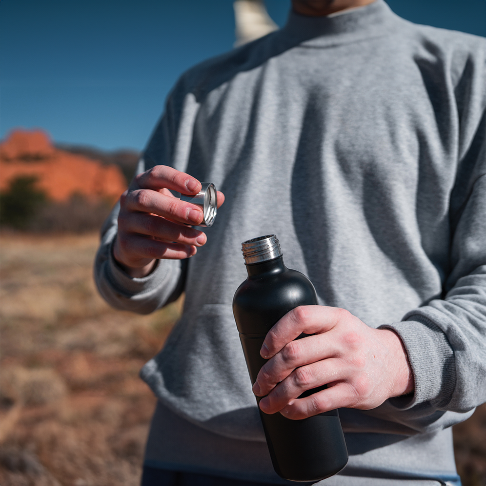 Bouteille de boisson en acier inoxydable recyclé RCS Soda – Image 4