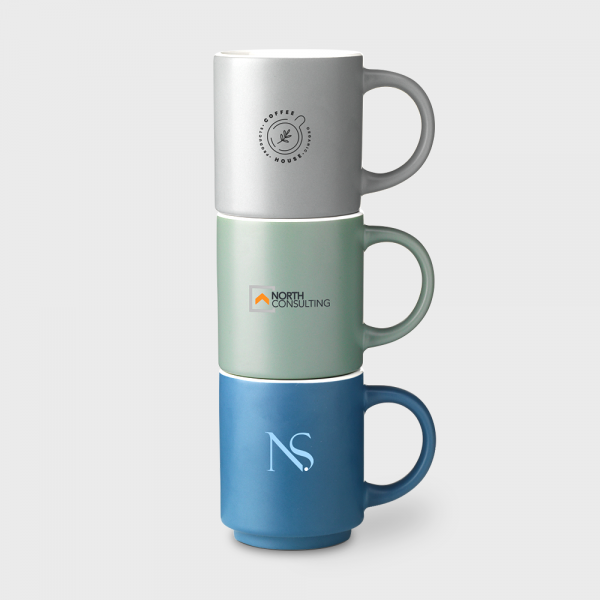 Mug empilable en céramique recyclée