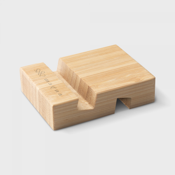 Support pour téléphone en bambou