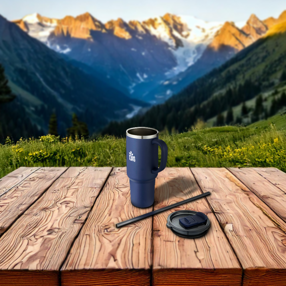 Mug isotherme double paroi RCS avec paille – Image 5