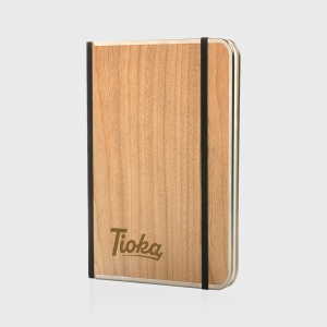 Carnet deluxe à couverture en bois