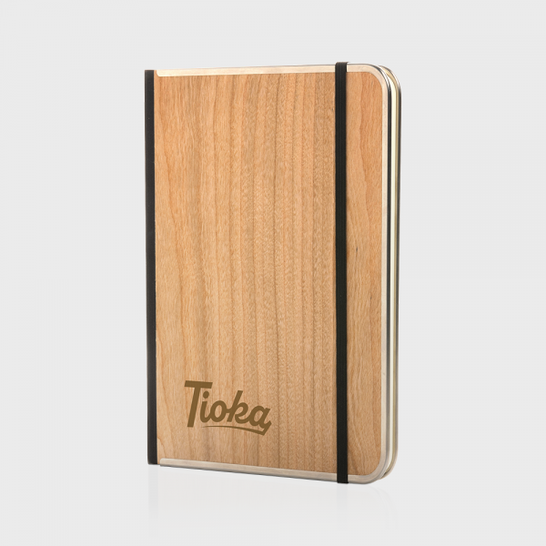 Carnet deluxe à couverture en bois