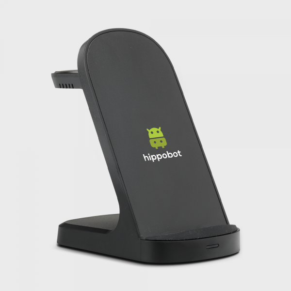 Triple-Up RCS Recycled ABS Wireless Charger Stand