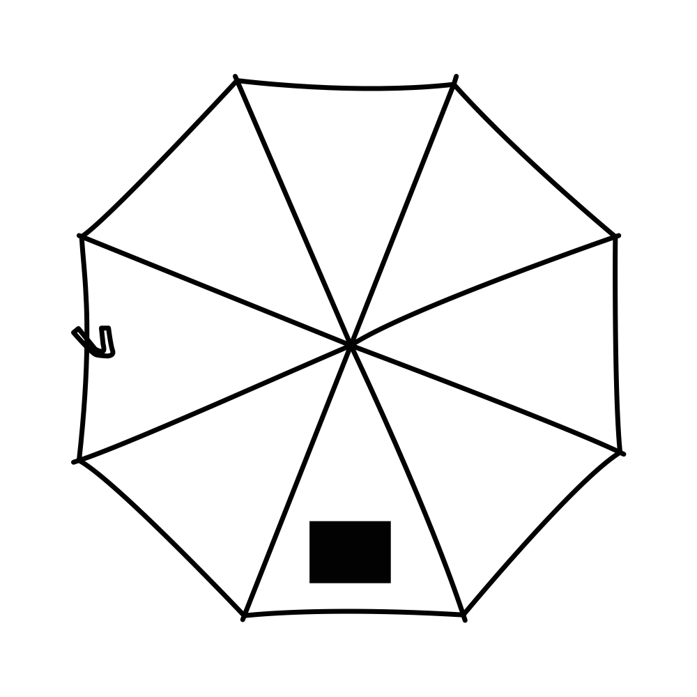 Parapluie XL à poignée souple – Image 2