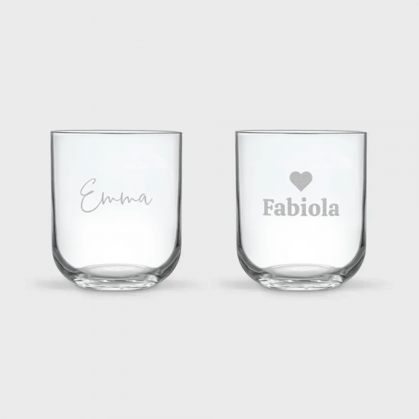Verre à eau personnalisé