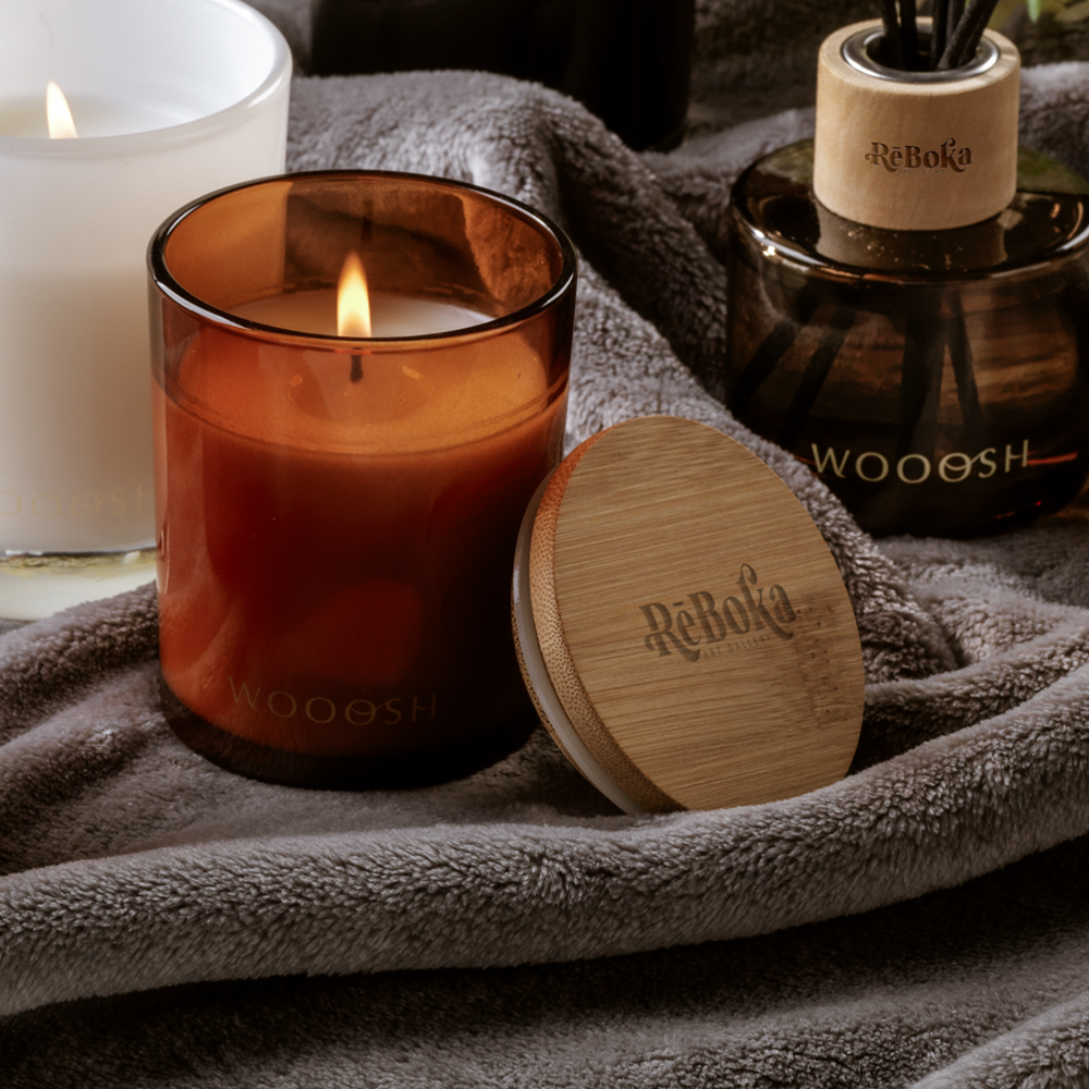 Bougie parfumée Wooosh musc pêche – Image 4