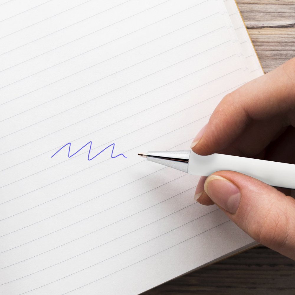 Stylo en plastique avec clip translucide – Image 6