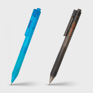 Stylo mat avec poignée en silicone