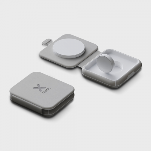 Chargeur de voyage sans fil 2-en-1 pliable Xtorm