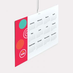 Impression calendrier bancaire