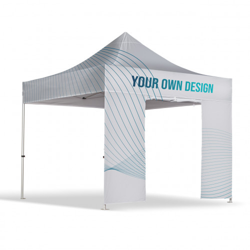 Mur avec porte pour Tonnelle 3x3m personnalisée